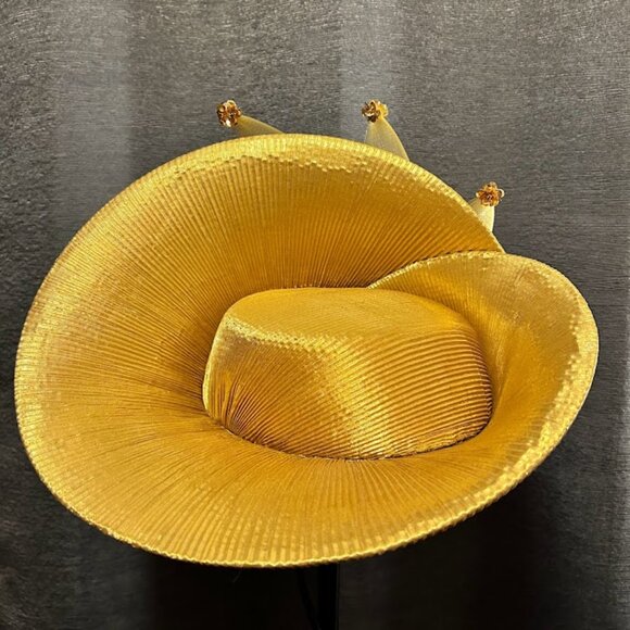 Church Hat golden with Unique Design main image 9